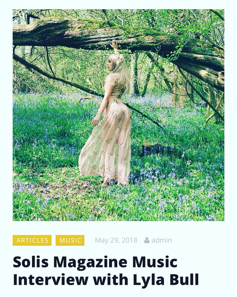 LylaBull's tweet photo. 📝 Take a read of my interview in New York based magazine @SolisMagazine hopefully I can come out to #newyork again soon ❤️🇬🇧➡️🇺🇸
LINK: https://t.co/I1rqNUvyYP

#music #magazine #solismagazine #newyork #america #london #singer https://t.co/RyfMNAAhv0