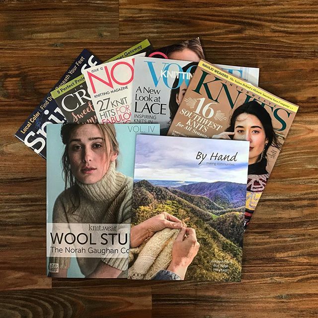 HausofYarnTN's tweet photo. Tons of summer reading from the folks at @interweavecraft , @eisaku_noro and @byhandserial ! And a big congratulations to our friends at @blackmountainyarnshop as the featured LYS in the latest By Hand Serial!! Come get your copy and a cuppa y’all! 💕☕️💕 #knittersofinstag… https://t.co/Nu4SiFrndX