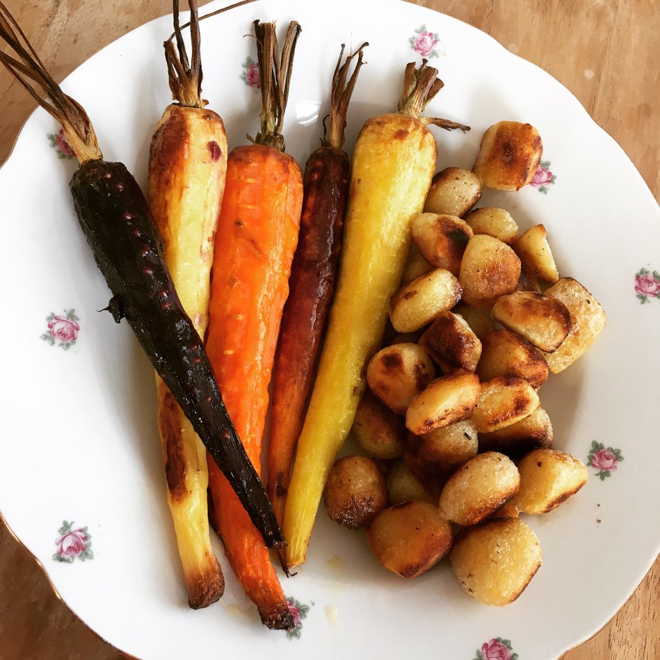 Wat zijn ze mooi en lekker deze worteltjes. #chicascooking