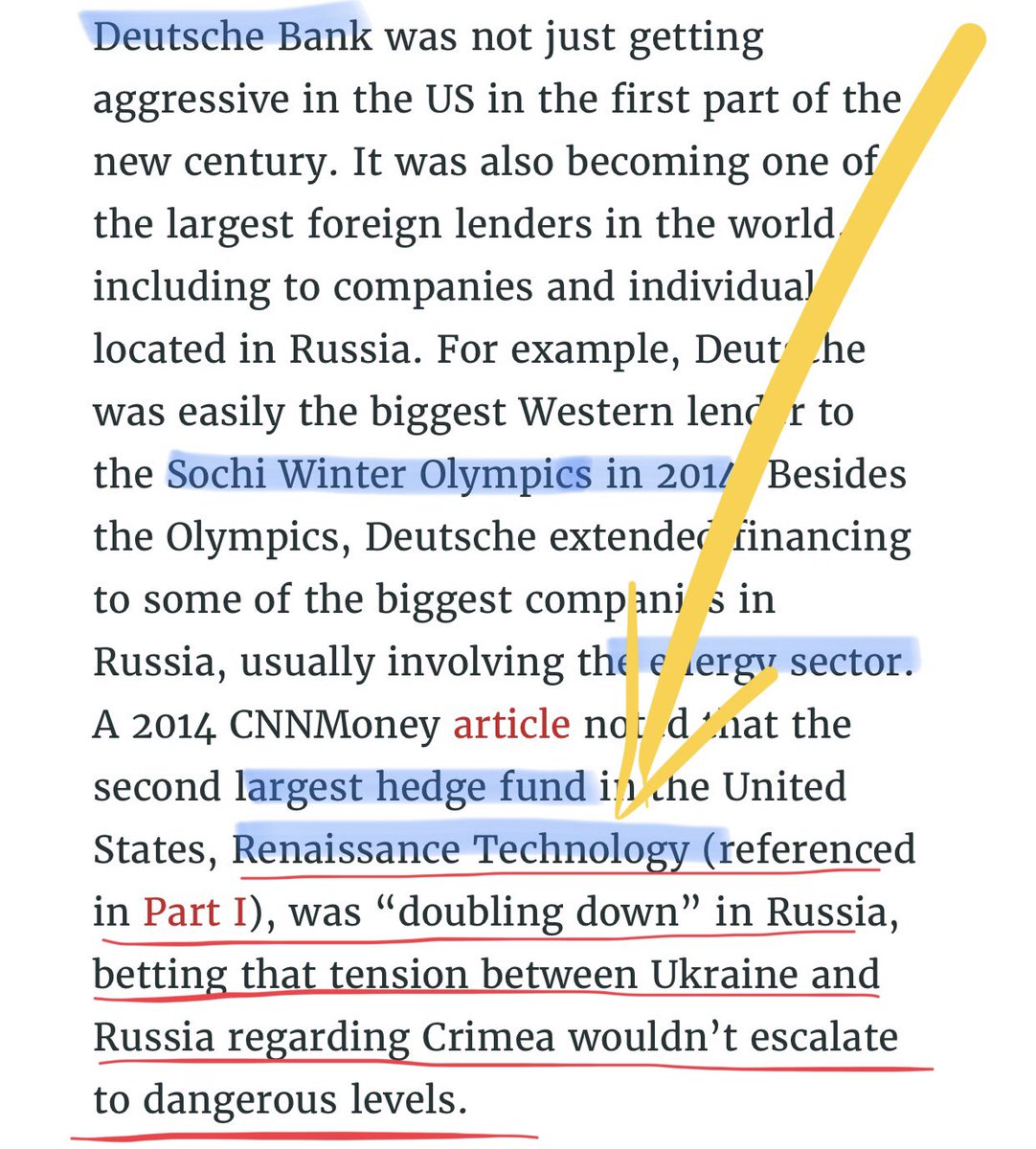 Mercer & Deutsch must have known Trump would adjust US rhetoric against RU as it pertained to Ukraine and defensive weapons etc. because they both made off like bandits “doubling down” on investment strategy with that knowledgeFlynn Cohen Manafort Kilimnik Kislyak Sessions