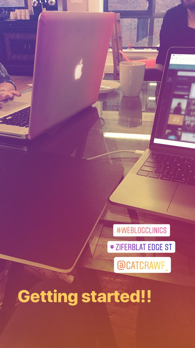 WeBlogNorth's tweet image. Here at @ZiferblatEdgeSt chatting all things YouTube. Come join us, we’re here ‘til 7 😄 
#weblognorth #weblogclinics #vloggingtips