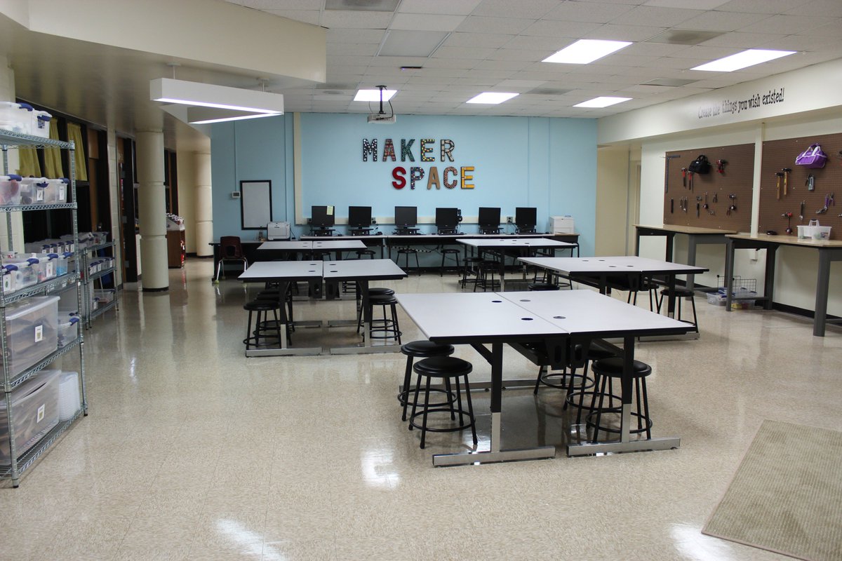 cbcoker714's tweet photo. So excited for the opening of our MakerSpace at SRI! https://t.co/WwjFXKFMpy