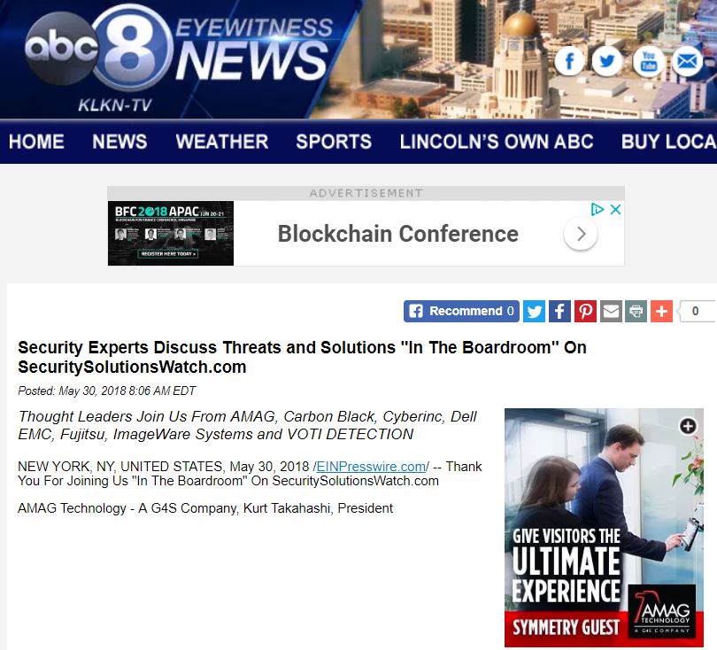 SecStockWatch's tweet photo. NOW @ABCnews https://t.co/JEwL5lTXsO
#Security #ThoughtLeaders
@AMAGTechnology @G4S
@CarbonBlack_Inc @TAKellermann
@Cyberinc_Secure
@DellEMC #DellEMC
@FujitsuSec_NA @FujitsuSecurity @Fujitsu_Global @Sandienats
@IWSINC #IWSY #GoVerifyID
@VOTIdetection
#IoT #AI #cybersecurity https://t.co/Jprc4wlhAl