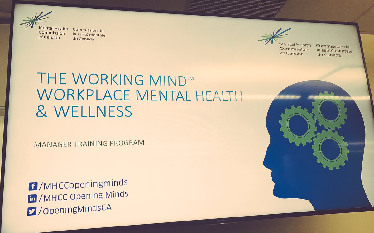 Knee2inYYC's tweet photo. @ATBBusiness leaders receive @OpeningMindsCA mental health training. TY @TeresaClouston for prioritizing this! #removethestigma #ATBrocks https://t.co/7wN2oZRYgU