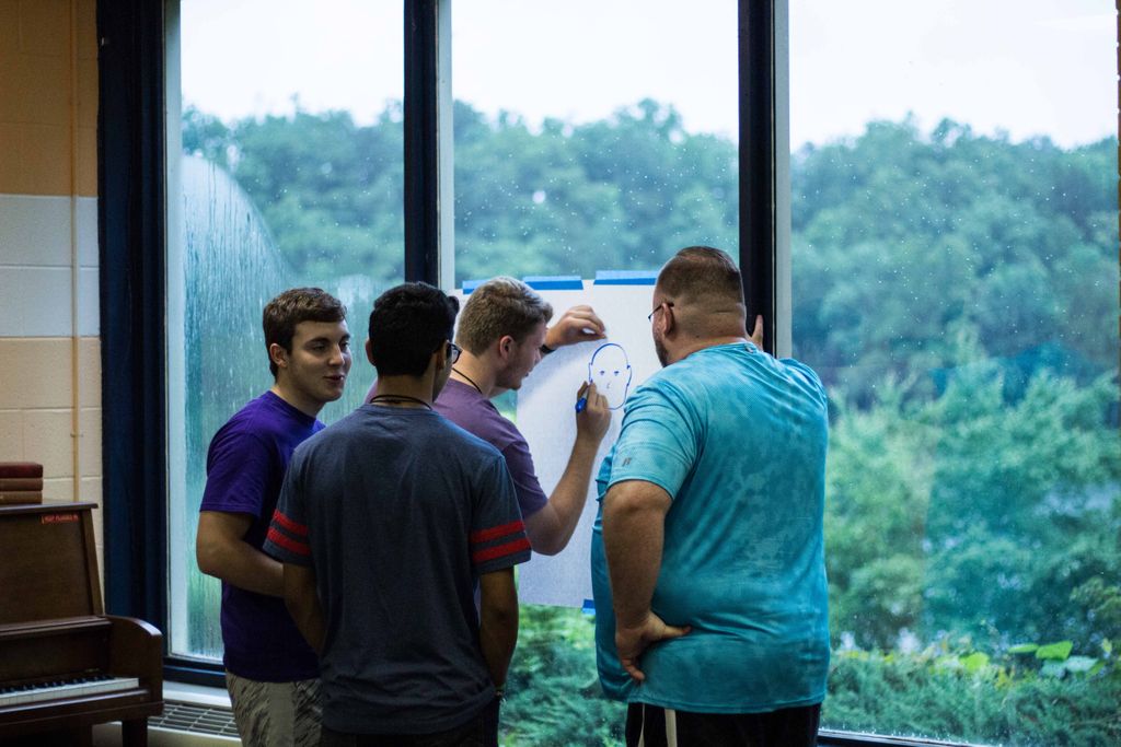 Christ_Place's tweet photo. Our leaders bringing some fire from God's Word in Tracks sessions to help with this very soggy day. What will you #choosetofight ?! #growingroups https://t.co/yeIzxC8Exx