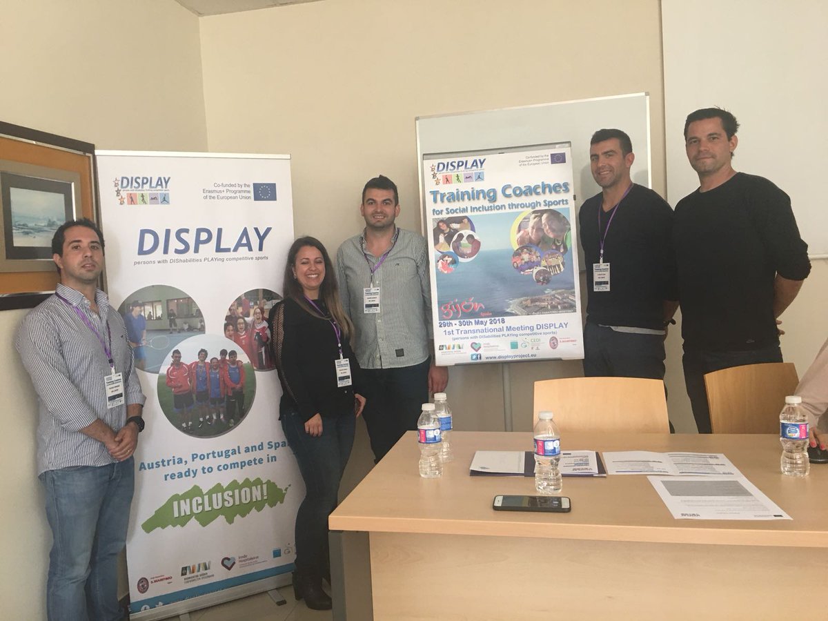 CRPSF's tweet photo. Equipa multidisciplinar do @CRPSF participa no projeto europeu ERASMUS+ DISPLAY (PESSOAS COM INCAPACIDADES NO DESPORTO DE COMPETIÇÃO). 
@DisplayErasmus #DisplayForInclusion #DisplayErasmus #ErasmusSport #FutureofEurope #irmashospitaleiras #crpsf #inclusão #desportoadaptado https://t.co/5p7N0xGtg0