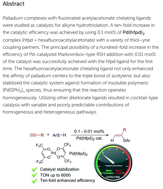 DMEremin's tweet photo. Our new paper on thiol-yen click chemistry @AnanikovLab has been published @CatalysisSciTec! The very first steps were done some time ago, but here it finally comes! Great job @daniil_boiko #Catalysis #RealTimeChem #Hydrofunctionalization
https://t.co/XlqArMdU7y https://t.co/8UlE5H7ITT