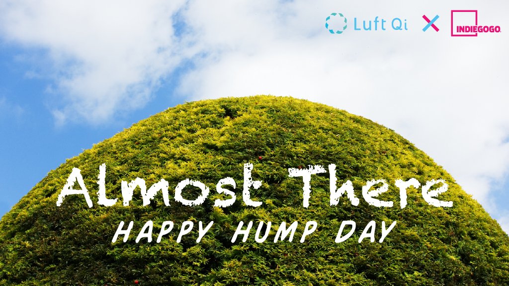 HelloLuft's tweet photo. Happy Hump Day! We are half way through the week! 
If you want fresh air all the time, get Luft Qi Filterless Air Purifier now👉https://t.co/7xlRtItCJQ #LoveLuftQi #Crowdfunding #AirPollution #AirPurifier #CleanAir #Allergies  #OdorRemover #Purifier #AirFilter #tech #innovation https://t.co/sfYUGfQdtk