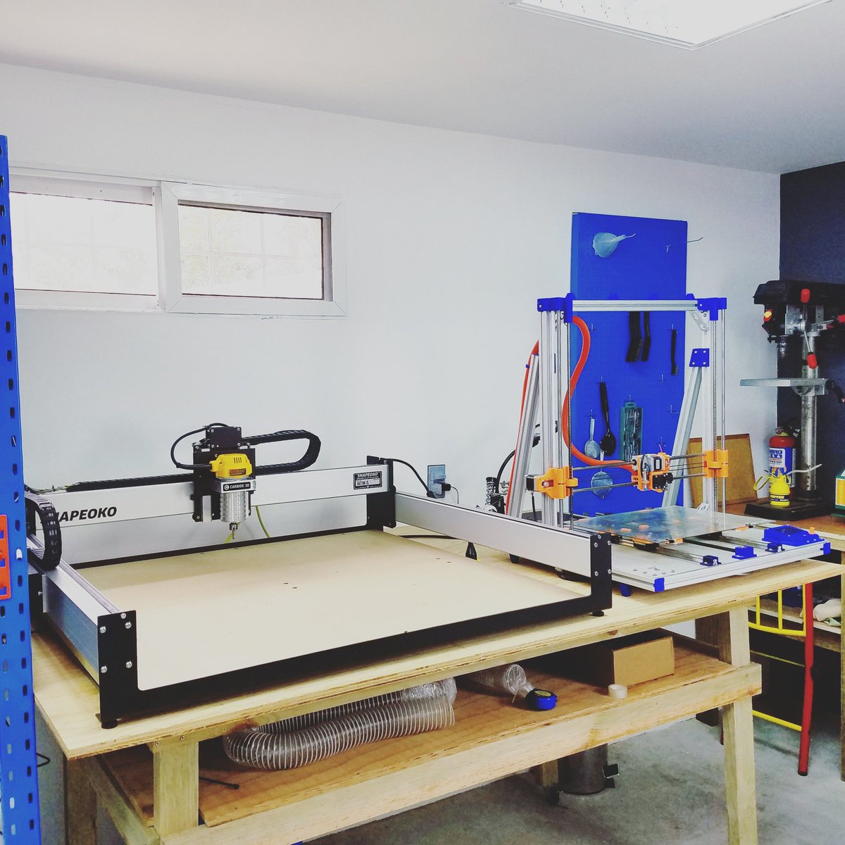 ThinkMaking's tweet image. 💡🛠 So... this was inside that #GIANT box!!!🤓
-
🔧🔩Así que esto es lo que estaba en esa caja enorme!!!✌🏽
-
#ThinkMaking @carbide3d #CNC #Shapeoko3XXL #Router #Dewalt #Biggy #3DPrinter  #Milling #Workshop #DIY #Maker #MakersMovement @shapeoko