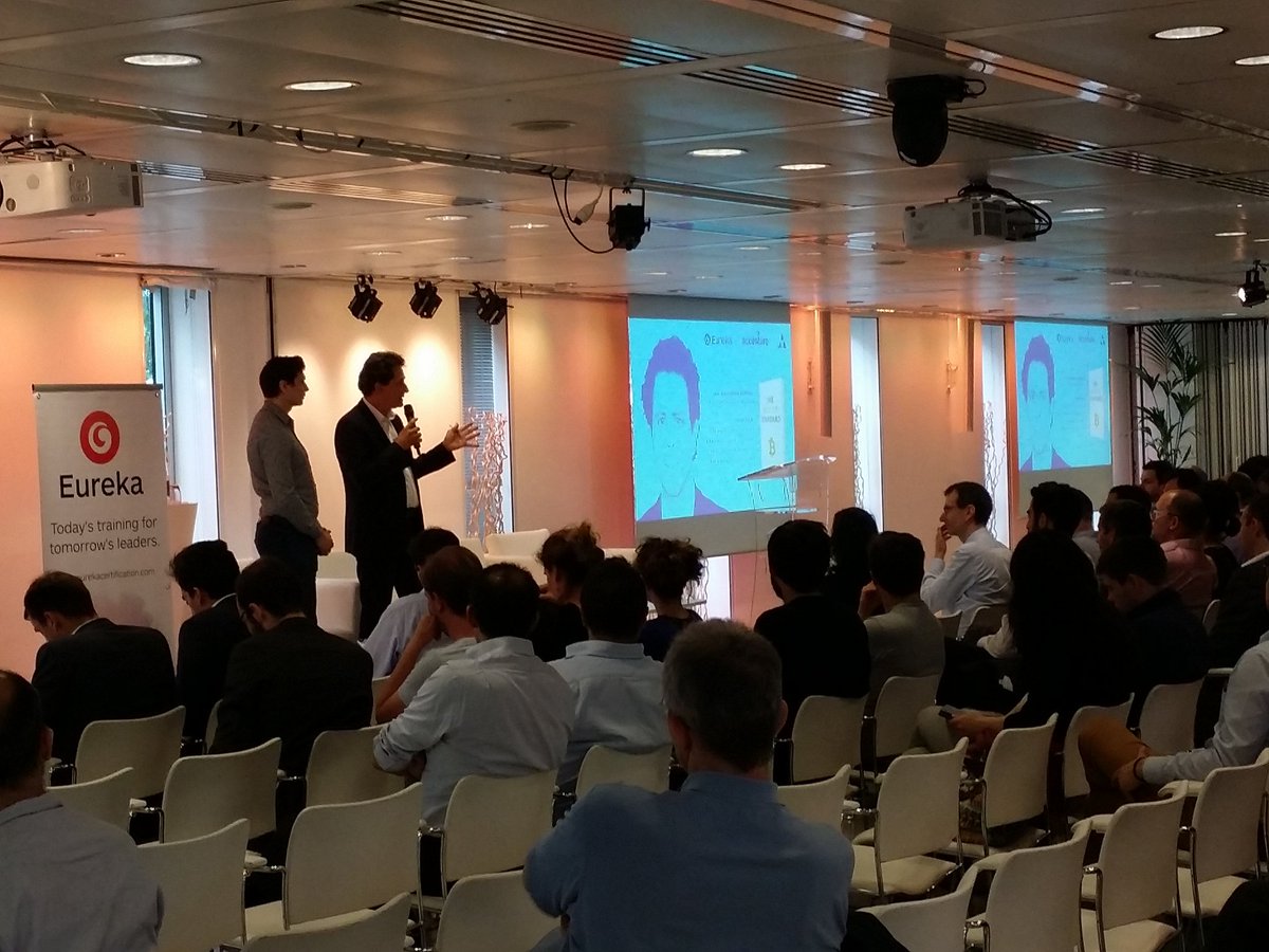 EurekaCertif's tweet photo. Very beginning of the #MCONF @AccentureFrance with soon @saifedean speaking about "the standard"... #Bitcoin! https://t.co/ysNApbueEw
