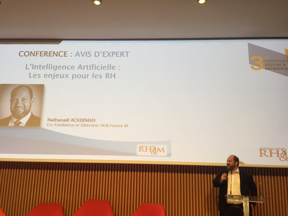 Sdepomyers's tweet photo. 3 caractéristiques de la #Transformation liée à #iA :
- Rapidité
- Transversalité métiers
- Expérimentations
Les impacts:
➢Formation absolument continue
➢Comprendre et donc passer par apports philosophiques & sciences cognitives, selon @N_ACKERMAN @HubFranceIA
#CDE18 @AtosFR https://t.co/6jHpN4bvl1