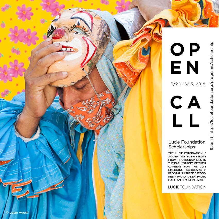 CALLING ALL #EMERGING #PHOTOGRAPHERS! The @luciefoundation wants to fund your next project! Applications for the 2018 Emerging #Scholarships are due on June 15th! Learn More + Submit: ow.ly/6AuM30k6Uc0