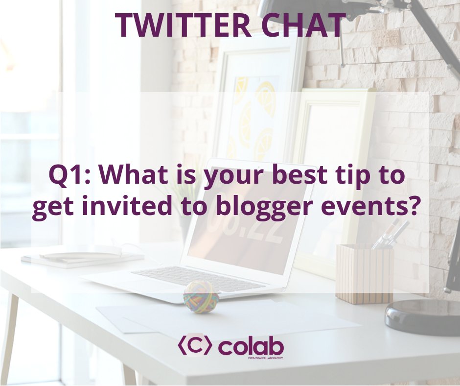 SLCoLab's tweet image. Q1: Do you search #bloggerevents, email brands directly or stay connected with blogger communities like CoLab? We want to know your best tips to getting invited to blogger events! #CoLabChat