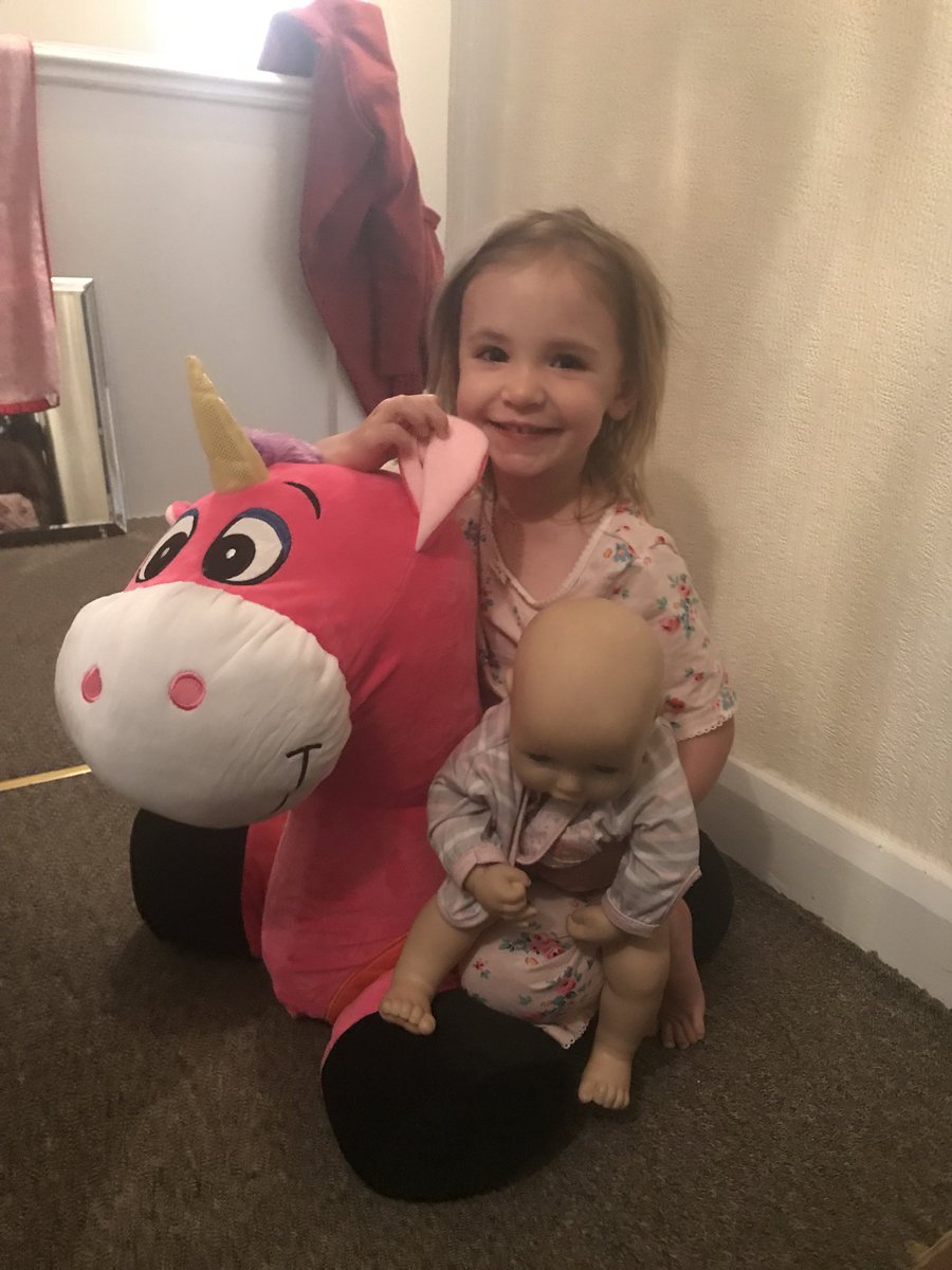 NikkiYxXx's tweet photo. @Nigelclarketv look what arrived yesterday. My daughter is obsessed with the unicorn and even slept with it last night 😂 and my son has now mastered the hover board. Thanks again. #whatacompetition #kidtropoliscomp #hoverboard1 #inflatableunicorn https://t.co/J6KwtLcsfo