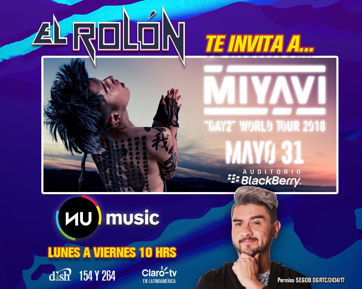 STARPROMX's tweet photo. #elrolon te invita al concierto de @MIYAVI_OFFICIAL ⚡️👨🏻🎤⚡️ por @NuMusicOficial 🔥 @IkaroAton #starpromx https://t.co/lcMPZadUPg