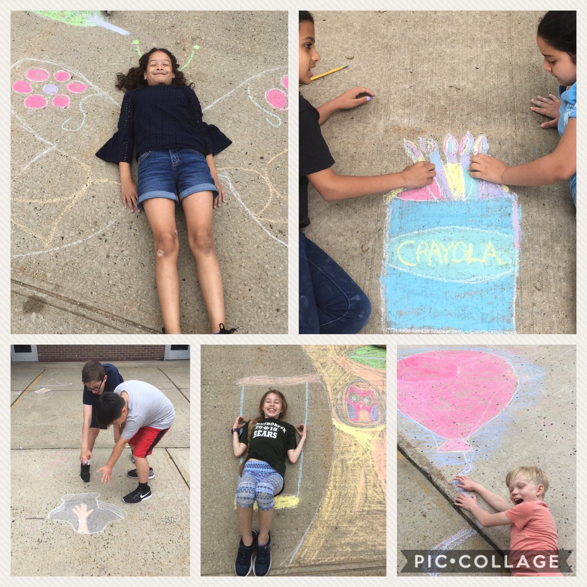 matilda_mato's tweet photo. No classroom for the day? 5th grade interactive chalk art
#EBArtsEd #WarnsdorferEB #sidewalkchalk #ElementaryArt #5thgrade https://t.co/8ovQsLrZks
