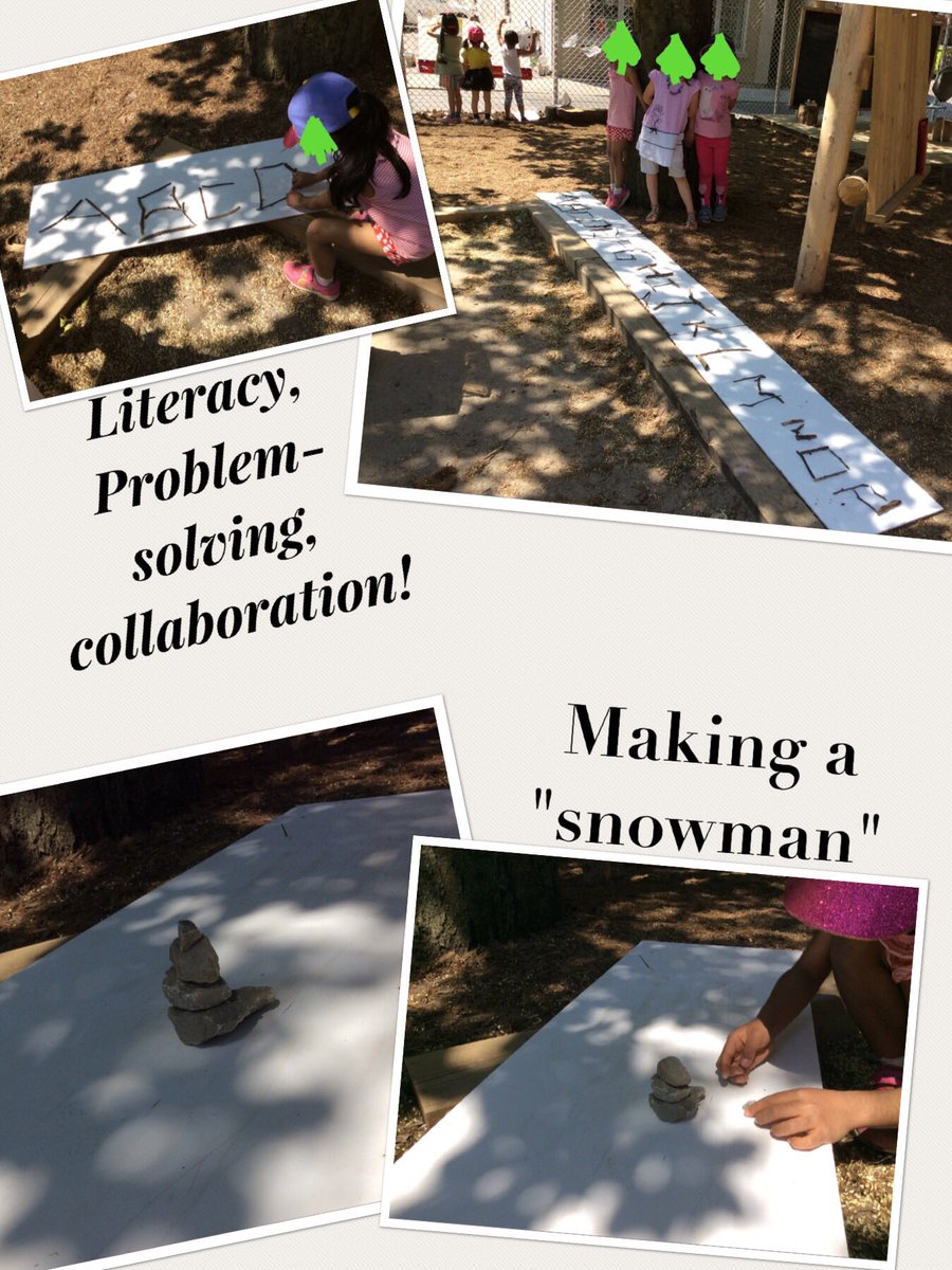 FionaCopley's tweet photo. Getting creative with the natural loose parts the students have collected! Rocks, sticks and pine cones all sorted and ready to use. https://t.co/3dcIMprVwX
