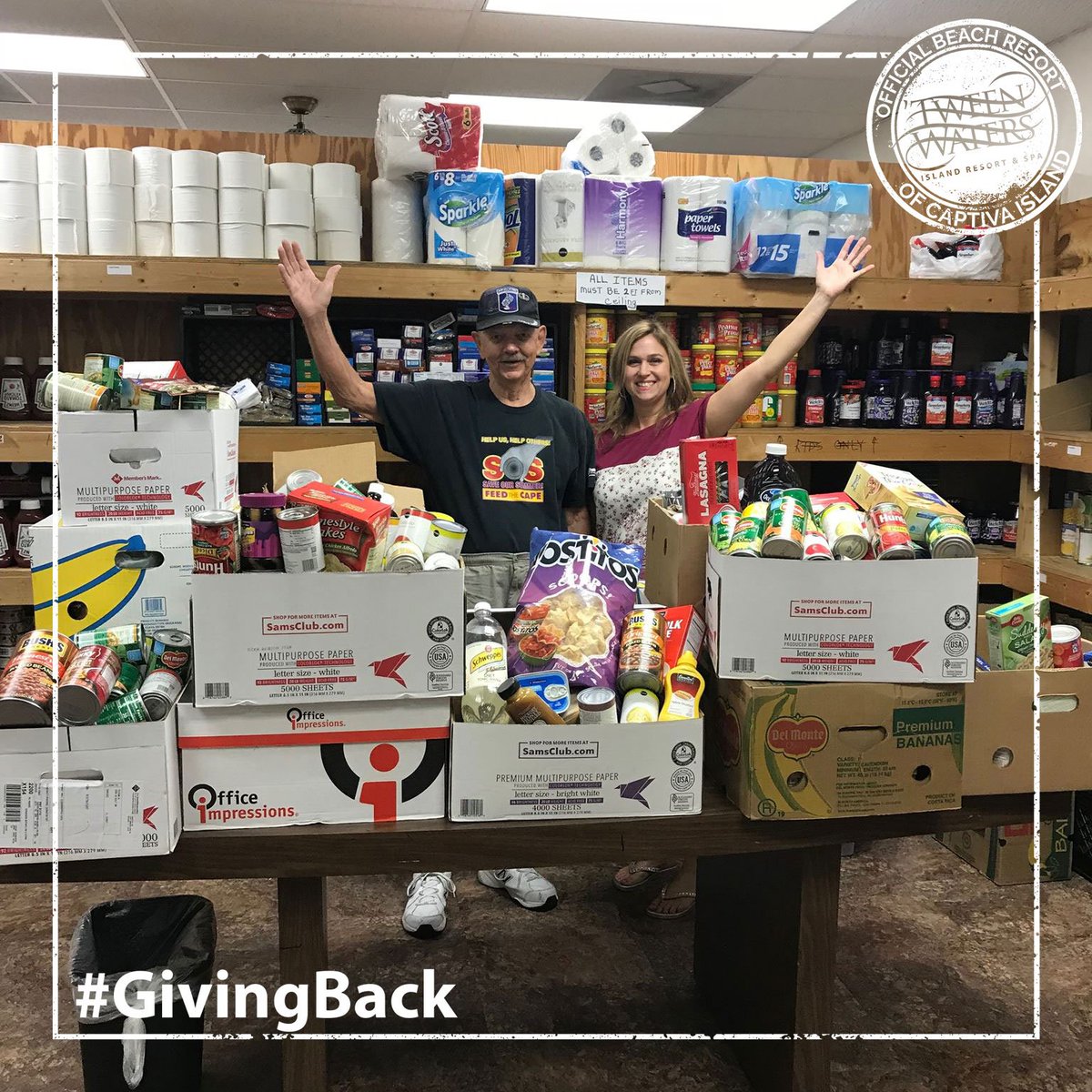 TweenWatersInn's tweet image. 'Tween Waters Island Resort &amp;amp; Spa and West Wind Inn are proud to help serve our community in partnership with Cape Coral Caring Center! #lovefl #givingback #florida #capecoral #captivaisland