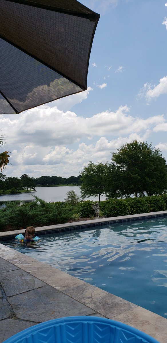 kimflowers1965's tweet photo. @MargaretOrr 
Great day for a swim with the grandbabies
#cloudsforever https://t.co/XLdZ6RHUHT