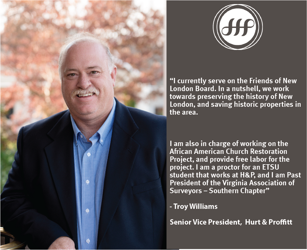 H&amp;P Senior Vice President Troy Williams serves on the Friends of New London Board working towards preserving the history of New London, and saving historic properties in the area. #WednesdayWhy #HPWhy #HurtandProffittWhy