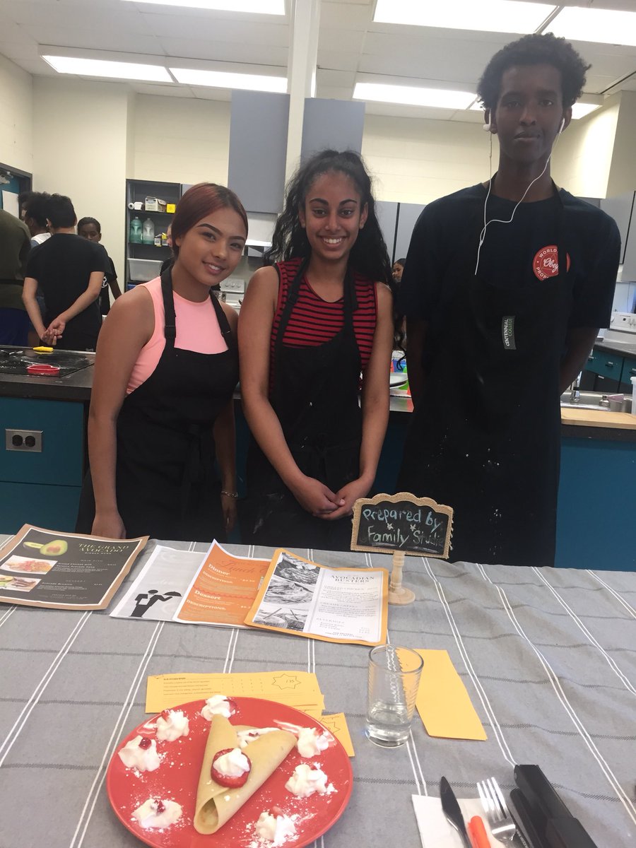 WHCI_FS's tweet photo. Last day of Iron Chef! So proud of our #HFN2O1 students. They worked tirelessly to prepare delicious desserts for our lucky judges. #secretingredient #avocado https://t.co/9XbFDCxhOq