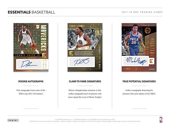 SportsCardsPlus's tweet image. Get the 2017-18 Essentials #NBA DEBUT EDITION now fresh in stock #SanAntonio #Texas #basketball collectors! 2 Autographed Cards, 60 total cards per box on average! A great looking new series for a GREAT PRICE = WIN/WIN!