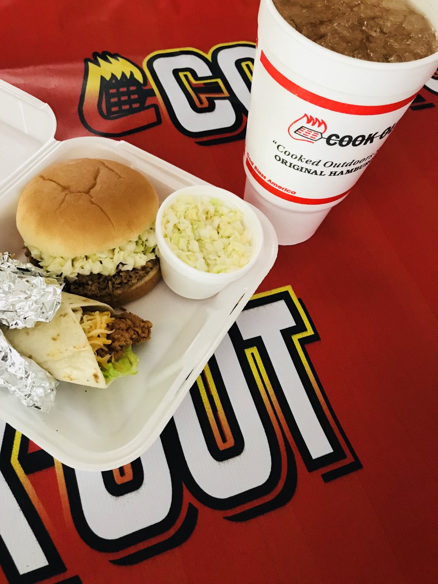 CookOut's tweet photo. It’s Wrap Wednesday! Visit your local Cook Out to pick your bacon or chicken wrap up and then comment a rap about your favorite one! Most creative wins 💯🎤🔥

Winner announced tomorrow! 🏆 https://t.co/ghwOVNDmNm