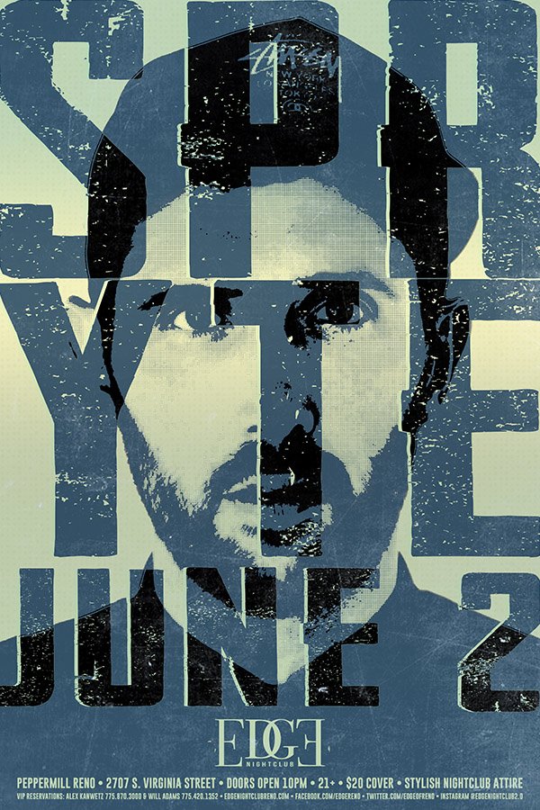 DjSpryte's tweet photo. I love this flyer, it totally looks like an indie action movie poster!! “In a world... overrun with celebrity DJing... one man dared to take a stand!” 😝 Come take a stand with me this Saturday at @EdgeOfReno 😎 @SKAMARTIST https://t.co/fNin2N7Rme