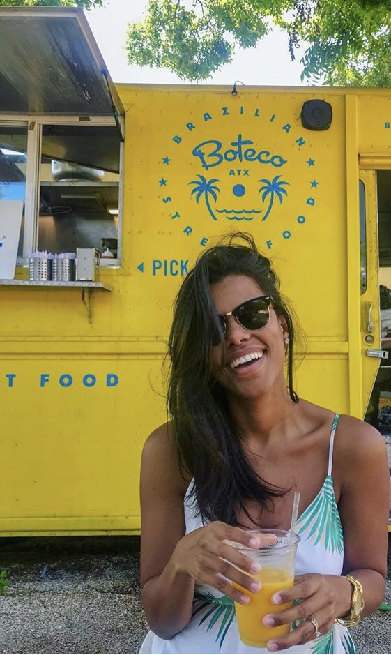 BotecoAtx's tweet photo. Beat the Texas heat with our refreshing mango juice! #BotecoATX  🇧🇷🏝🍹 Modeled by @thaytaruc https://t.co/4a2rYpJZAn