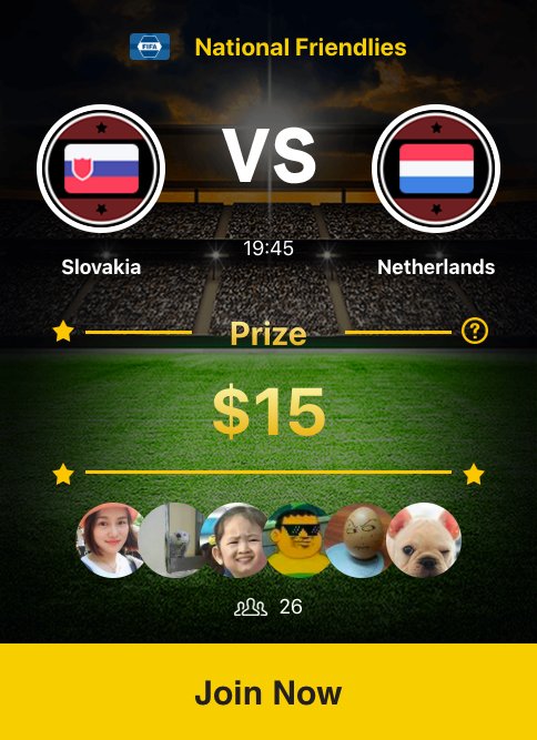 SuperX17987890's tweet image. @SuperX17987890 Make your choice for todays live tournament Slovakia v Netherlands on isuperx.com 
#superxgame #worldcup2018 #livetournament #greatwins