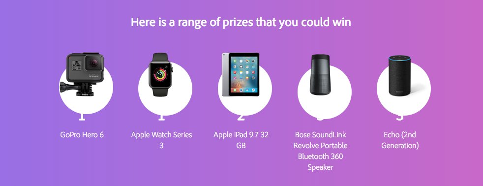 mattrsullivan's tweet image. Win free electronics from #Adobe. Take Adobe's #FrameMaker and #RoboHelp customer experience poll by June 8 to qualify for GoPro, iPad, and other great tech prizes. ht.ly/3EEx30kg0zo