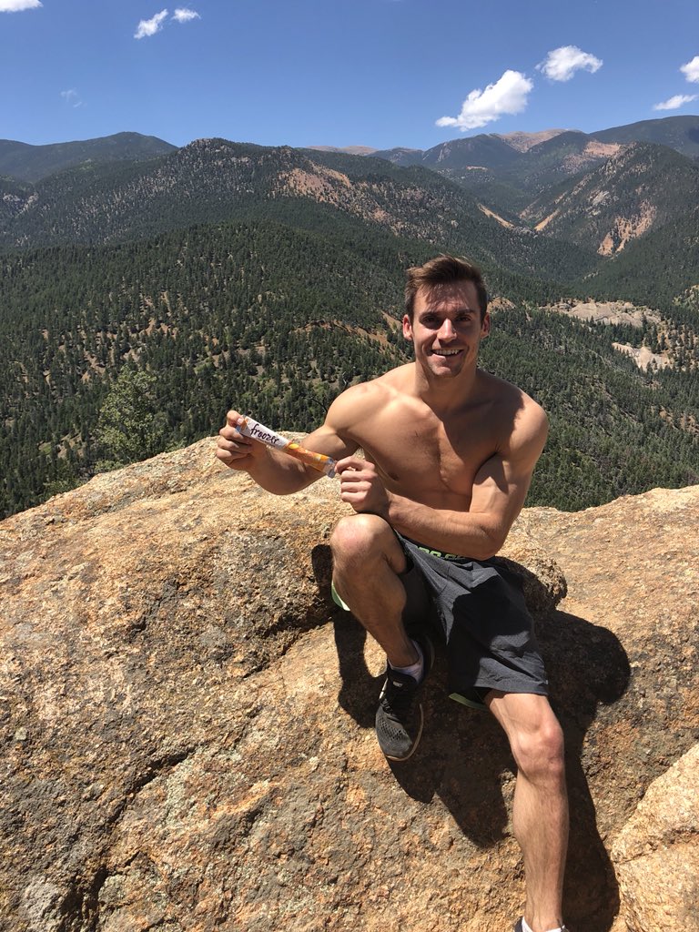 SamuelMikulak's tweet photo. Tastes even better at the top ๐ช๐ #froozer #froozercrew #maxletics https://t.co/LvXzOEzWY0
