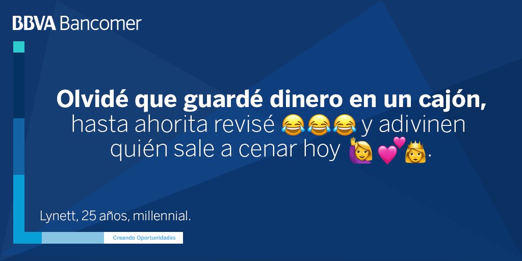 BBVA_Mex's tweet photo. Millennials descubren el ahorro. 🍕😋 https://t.co/0YVcpwU7nu