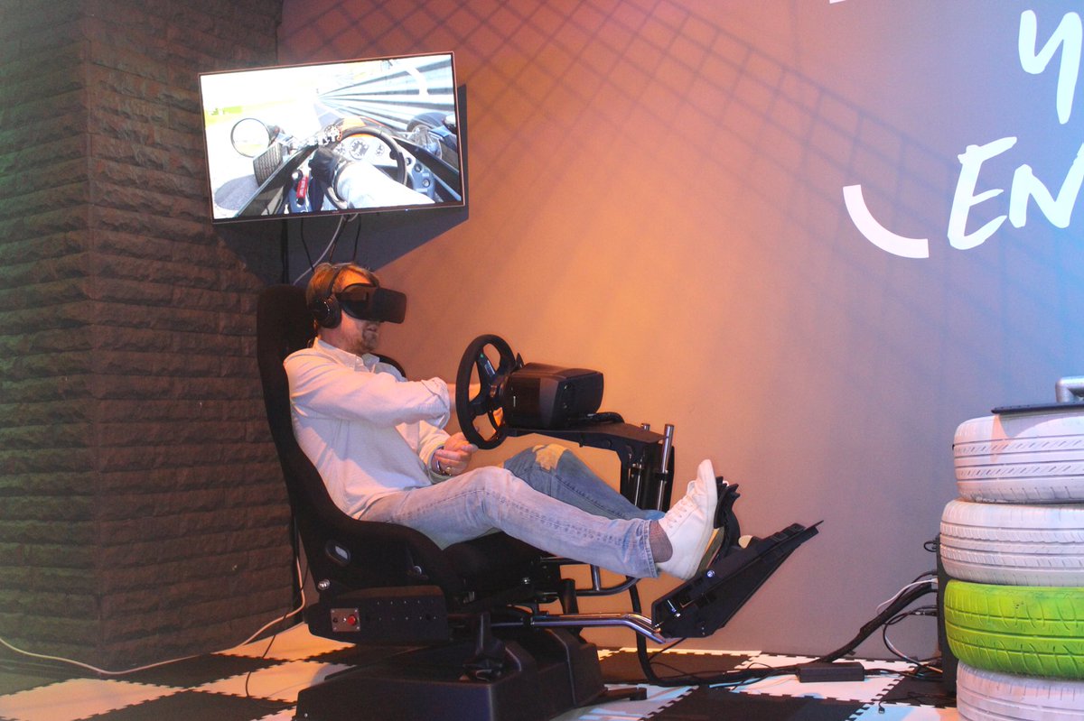 rush_vr_'s tweet photo. Today our founder Tom went head to head in a VR race with our reigning champ Harry!
Who won?
Have a guess?
#vr #vrrace #founder #MiltonKeynes #RushVR #startuplife https://t.co/hGvlSL3Zuk