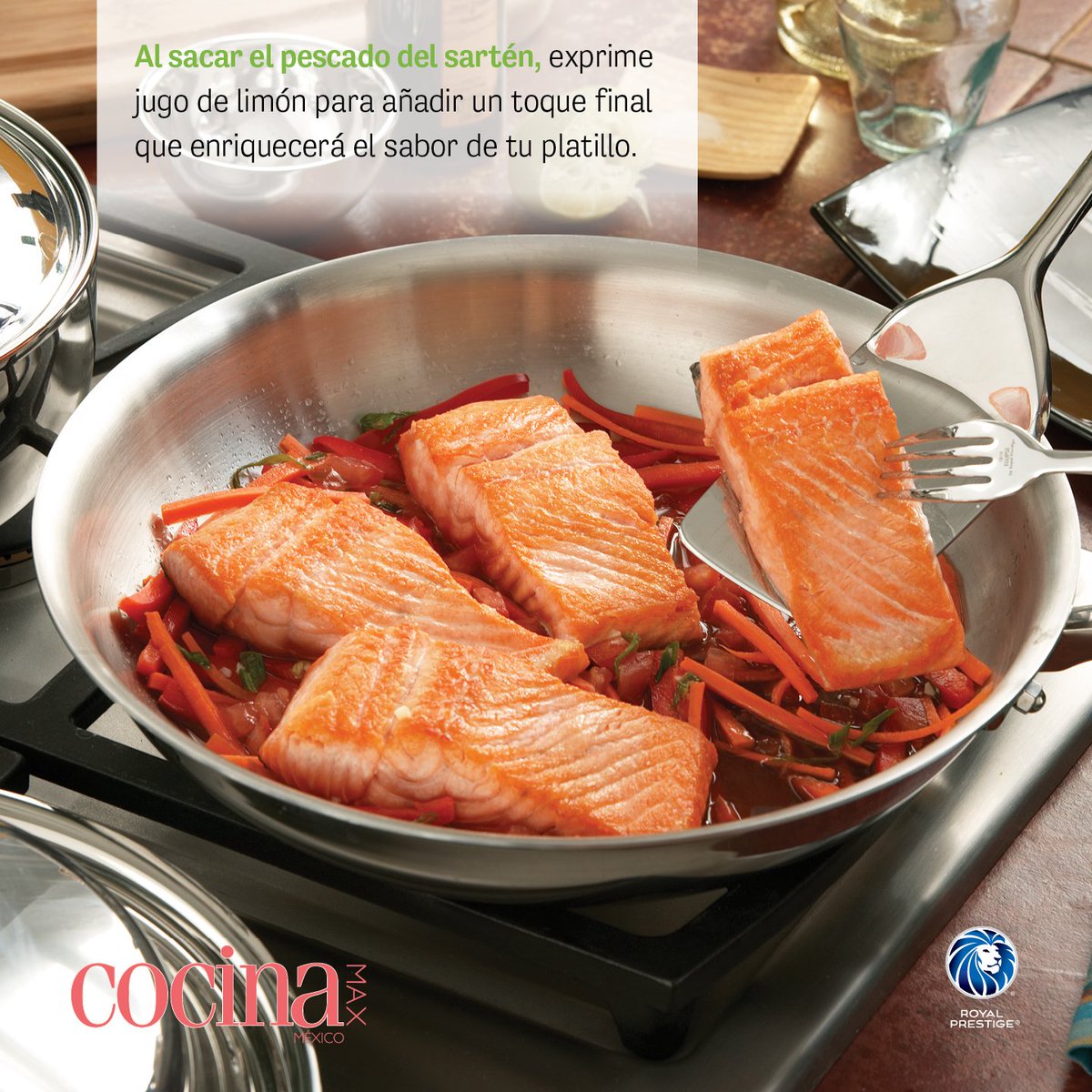MxRoyalPrestige's tweet photo. Consejos ricos y #saludables para maximizar el sabor de tus platillos. 🐟🍋#RoyalPrestige #Cocinar #Recteas #Tips https://t.co/w2XhGMuAoH