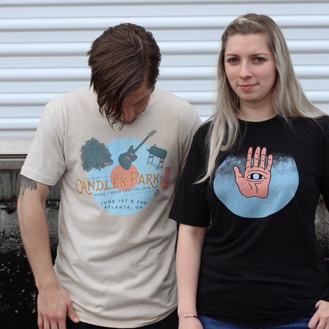 CandlerParkFest's tweet photo. We're pumped about this new merch from @TerminusTees 😍 *very limited - make sure to stop by the merch booth first thing* #festivalmerch #CPMFF2018 https://t.co/iOcXbQdoIe