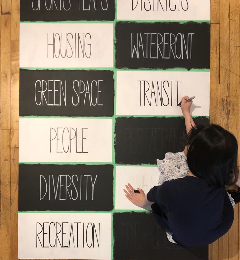 KohnArchitects's tweet photo. What do you love about our #CityofTO? What would you like to see improved? JUN 2, 10-4:30PM, 116 Spadina Ave and share your thoughts on the city by interactive with our second panel of #100in1dayTO intervention.
#urbanflux @100in1dayTO #oaarchitects #torontoarchitects #Toronto https://t.co/LYq6NqpROK