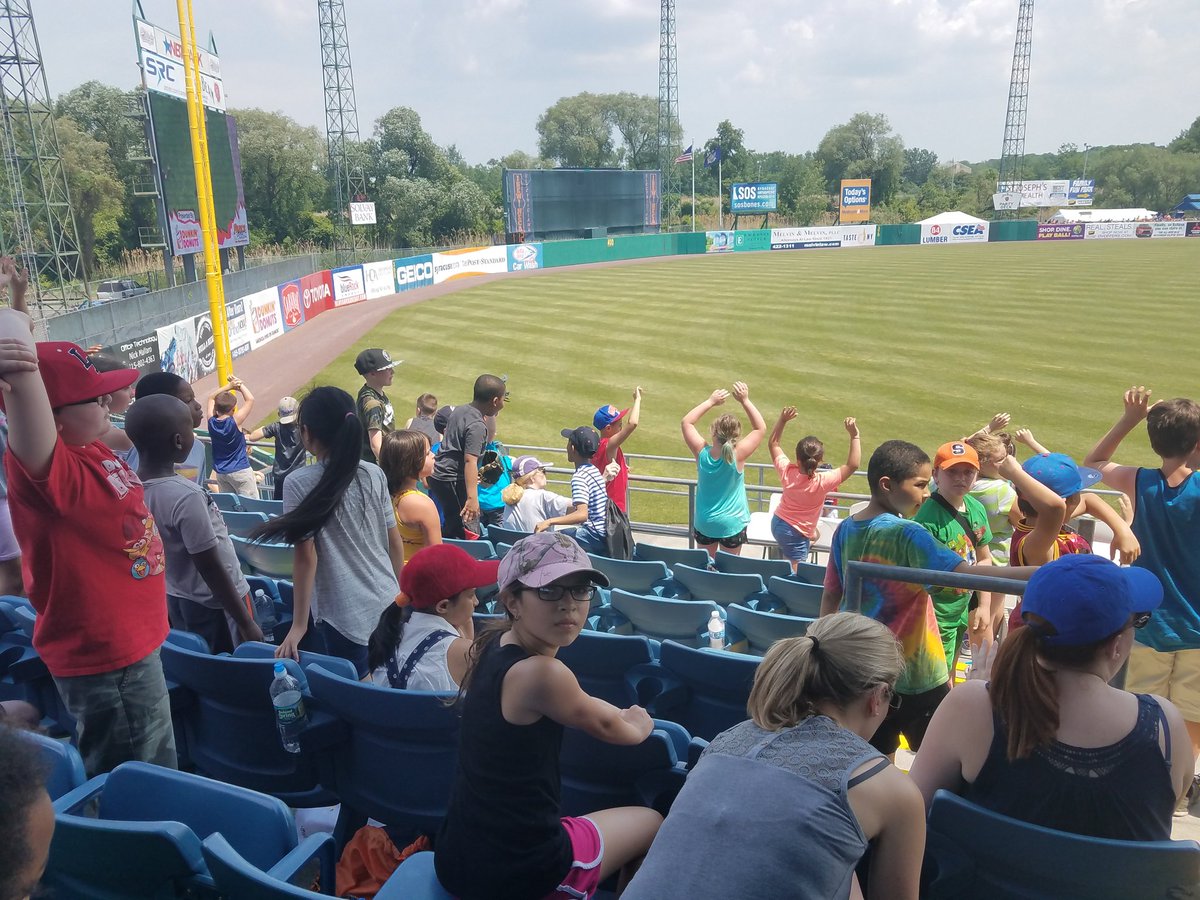 RRudd24's tweet photo. Education Day at NBT Stadium⚾🌞 #hotbutfun https://t.co/9l1a5stfM8