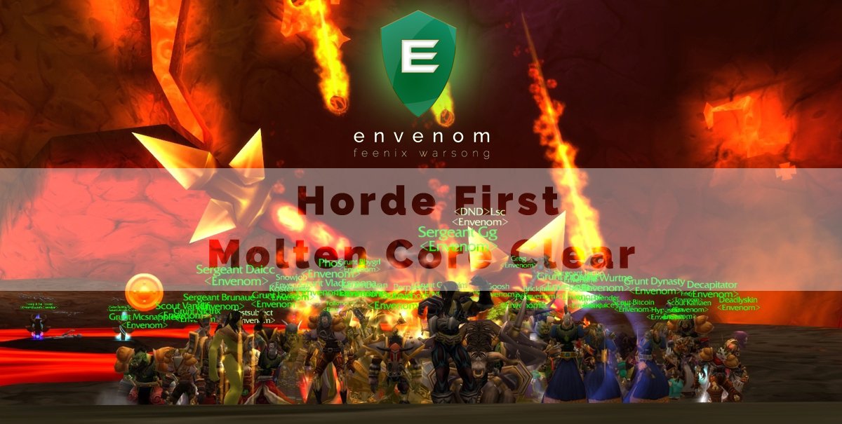 FeenixCommunity's tweet photo. Molten Core has been cleared and Ragnaros has been defeated! 🔥 by "ENVENOM, Horde" 💪 BIG Congratulations! 

Would you like to join us? 👉 https://t.co/iNfDTTFRrV https://t.co/DSKpjqVbZH