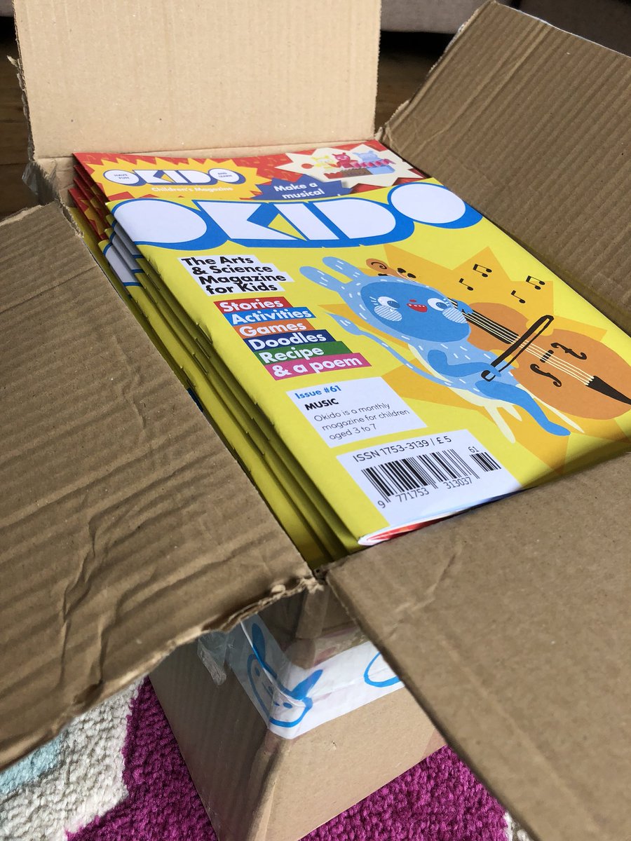 wakeupgigsldn's tweet photo. A treat to look out for at Sunday’s show - we have some copies of @okidomagazine to give away. This month’s edition is all about MUSIC. #Okidomagazine is an ad free, fully illustrated, arts and science magazine aimed at 3-7 year olds. https://t.co/BQ5G3VHkaE