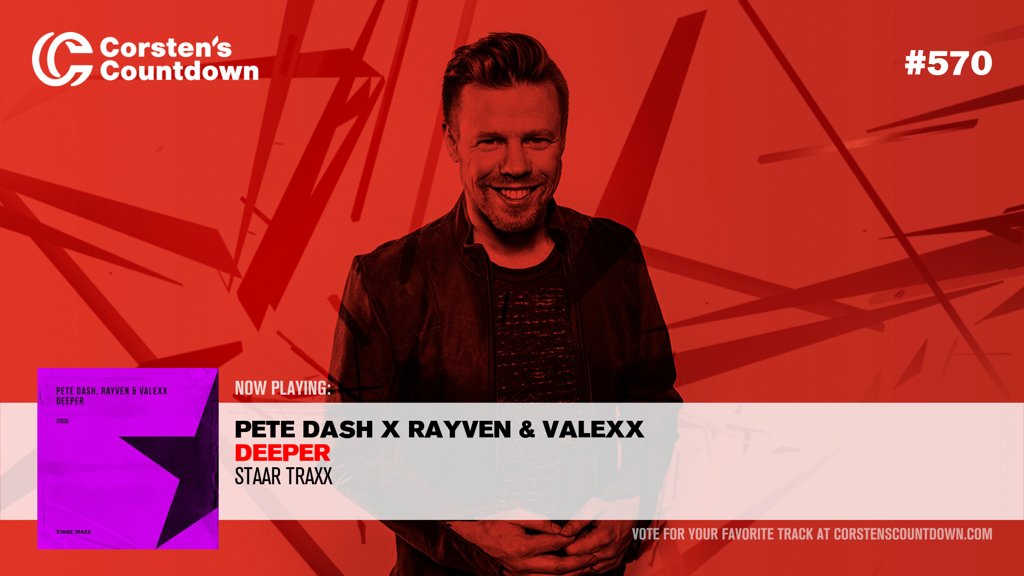01. We kick off #CC570 with “Deeper”, which is a new track from @PeteDashMusic x @RayvenAndValexx [<a href="/StaarTraxx/">Staar Traxx</a>] youtube.com/watch?v=46IvJK…