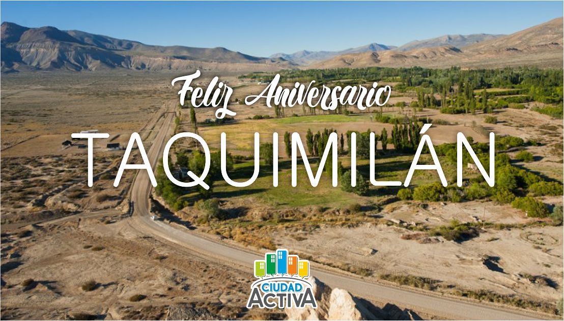 #Taquimilán es una localidad neuquina ubicada en el departamento Ñorquín, en el Norte de la provincia.
Nació un 30 de Mayo de 1969 y hoy cumple sus 49 años. 
Le deseamos  #FELIZANIVERSARIO 
@NeuquenTurOK <a href="/NeuquenInforma/">Neuquén Informa</a> <a href="/neuquentur/">Turismo Neuquén</a> <a href="/MarisaFocarazzo/">Marisa Focarazzo</a> <a href="/OmarGutierrezOk/">Omar Gutierrez</a>