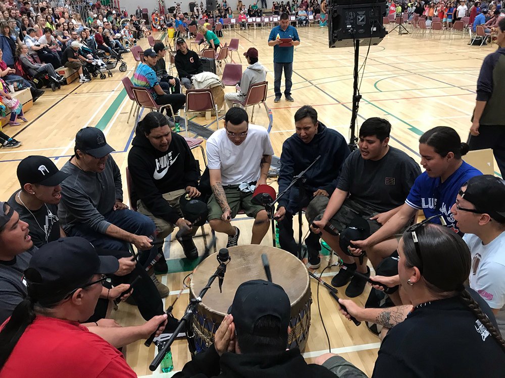 usask's tweet photo. Want to tune in to the #Usask Powwow? Catch the livestream now.  https://t.co/QFPGRg021B https://t.co/emjPMnBsCD