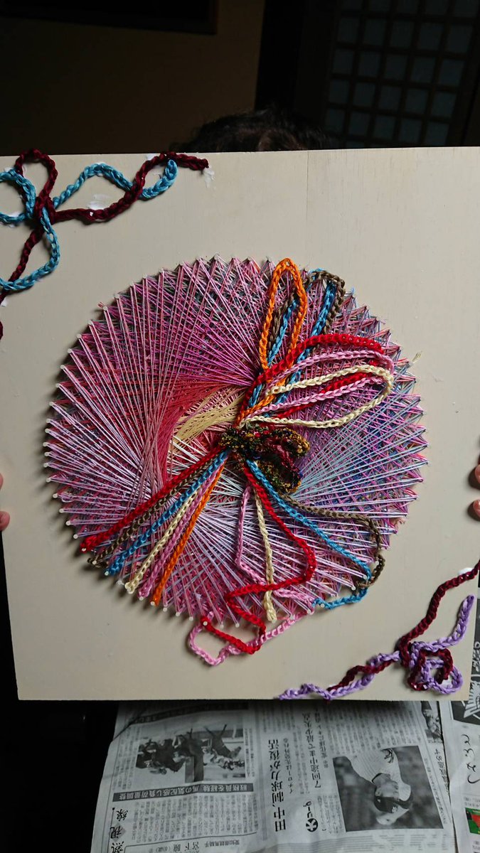 Uzivatel 寺本製作所 Na Twitteru こちら平社員の作品です ストリングアート 刺繍糸