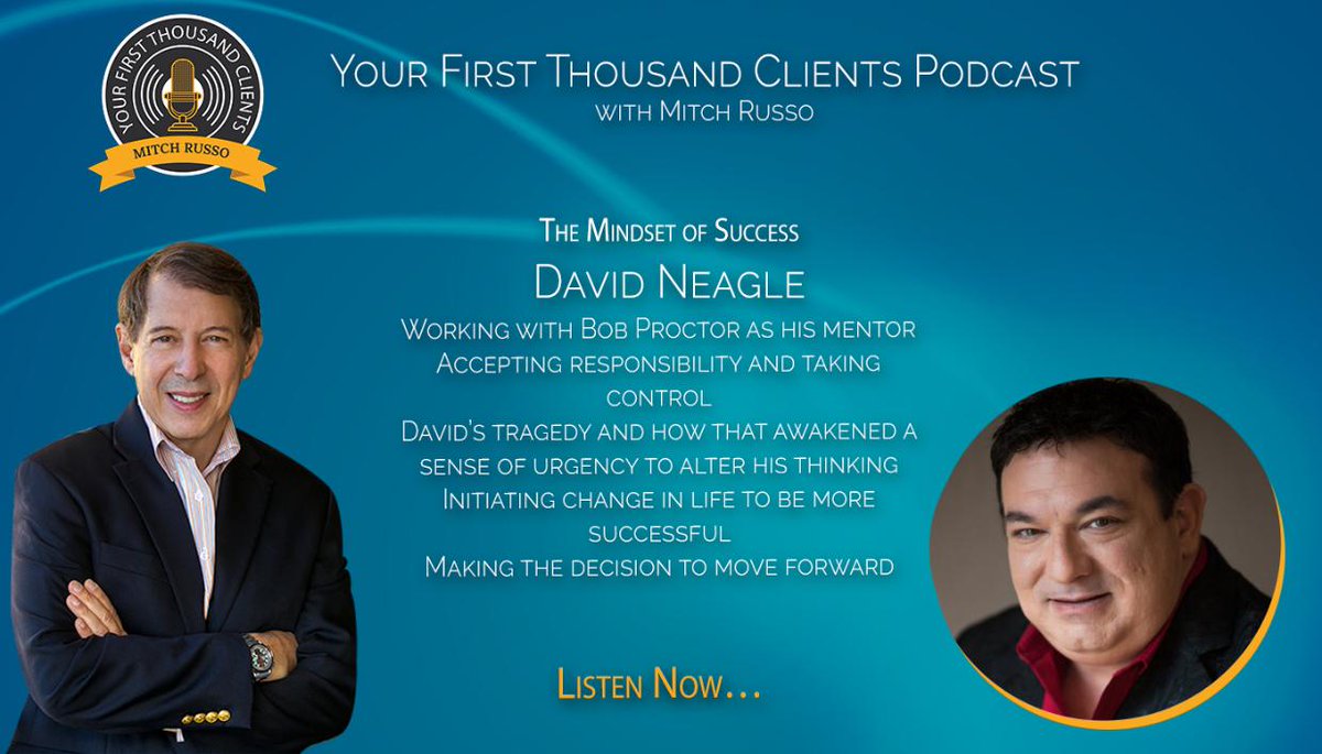 mitchrusso's tweet photo. #DavidNeagle is the master of #mindset and can show you why success eludes some of us. Listen NOW https://t.co/P5PlypGnEF https://t.co/eh9KuTWRdQ