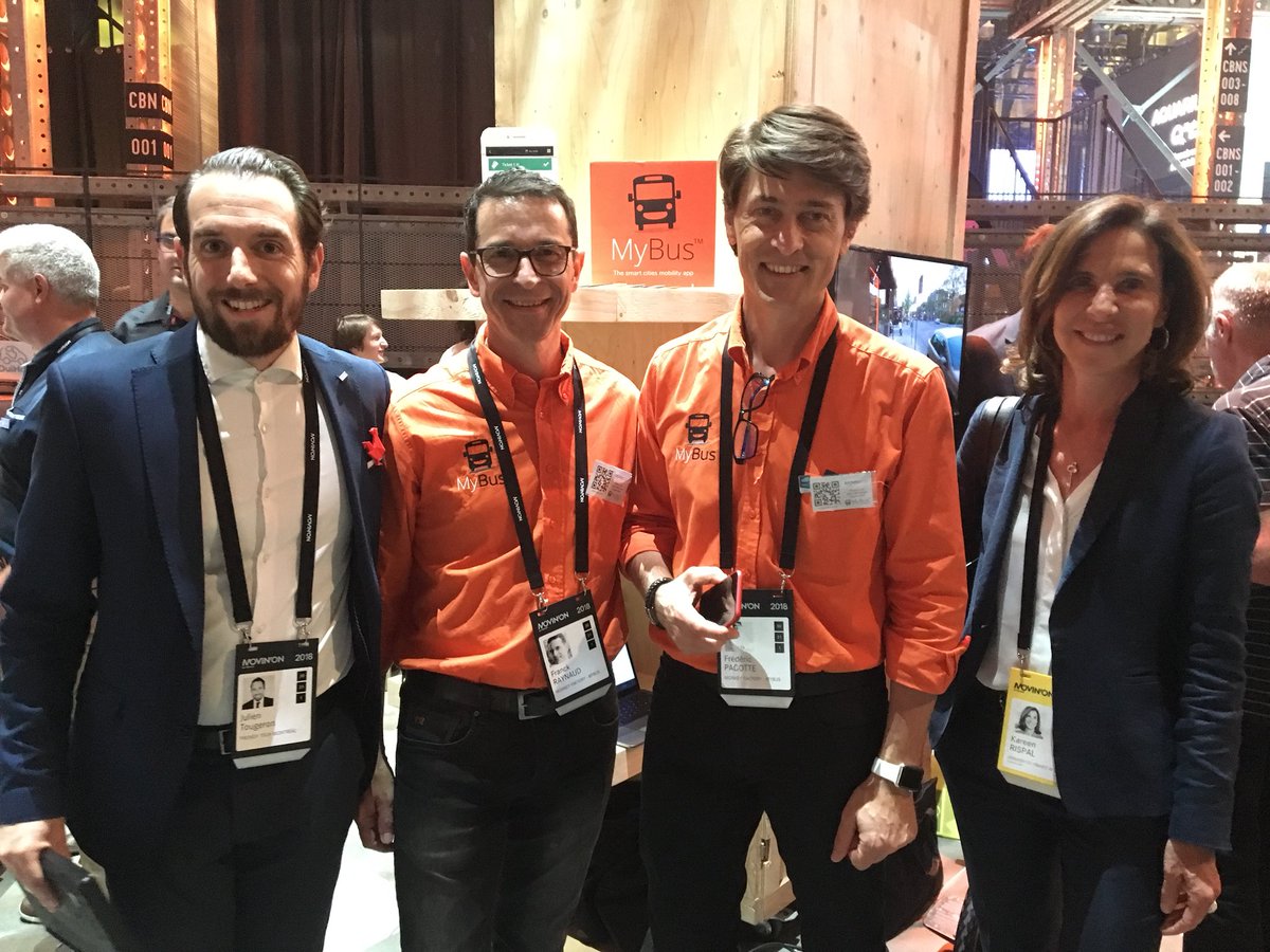 kareen_rispal's tweet photo. #MovinOnConf18 Arrêt au Village Start up. Bravo 👏 aux 16 start ups🇫🇷 qui inventent la #mobilité de demain! #innovation #transports durables #ville durable! @Michelin @LaFrenchTech @franceaucanada @MyBus_ @OuiHop @CosmoConnected #VUF @bleublanctech @mounir @movinonconf https://t.co/6niYA1gSwN