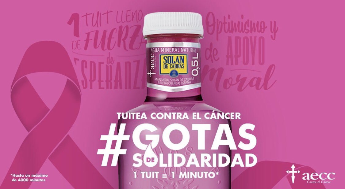 ModaJustCoco's tweet photo. Coquetes!!! Vamos a ayudar con un tuit a todas aquellas personas que luchan cada día contra el cáncer de mama!! Tan solo twitea #GotasdeSolidaridad 💕 @Solan_de_Cabras https://t.co/hXt07Zrlua