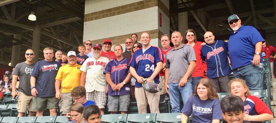 USAREC_Clev_CSM's tweet photo. Play ball! The Rockstars are celebrating the Battalion’s civilian workers at a Cleveland Indians game. Thanks for all you do to help the US Army every day. Go Tribe! https://t.co/8mB5L2R7If
