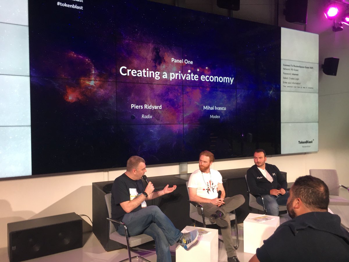 radixdlt's tweet photo. #Radix at the #tokenblast event on the future of Token Economy. https://t.co/YiI15y7Sdr