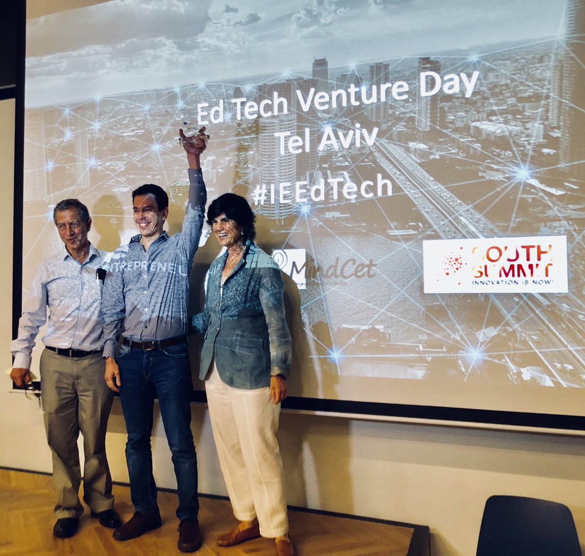 And the winner is... Sense! Thanks everyone who joined us for the IE EdTech Venture Day in Tel Aviv! #IEEdTech 2018